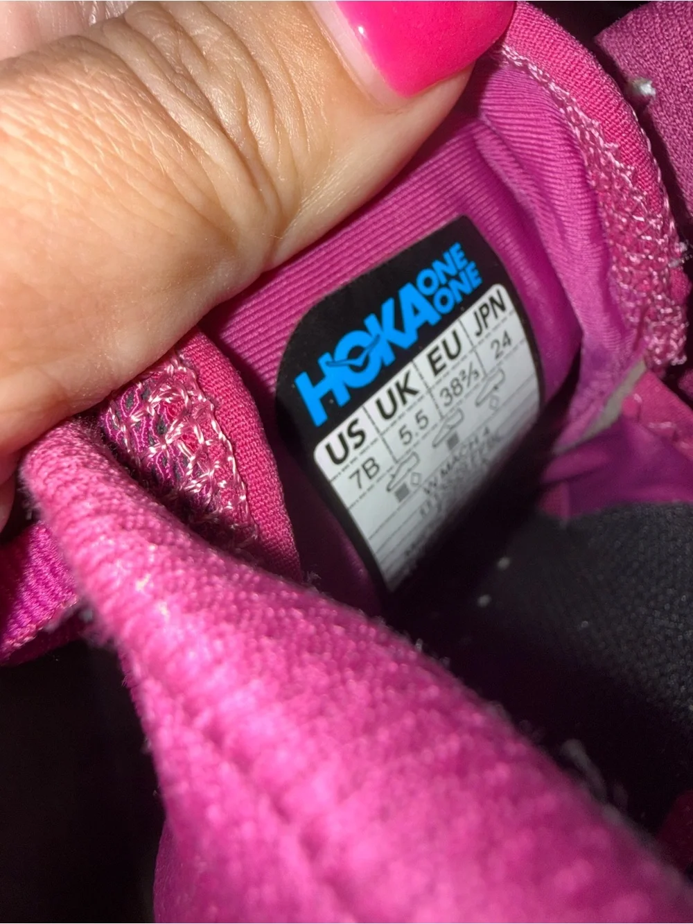 Hoka One One Mach 4 Running Shoes Womens 7 B Pink Cushioned Sneakers Athletic